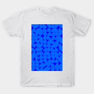 Men Bluish Geometric Pattern - Shapes #9 T-Shirt